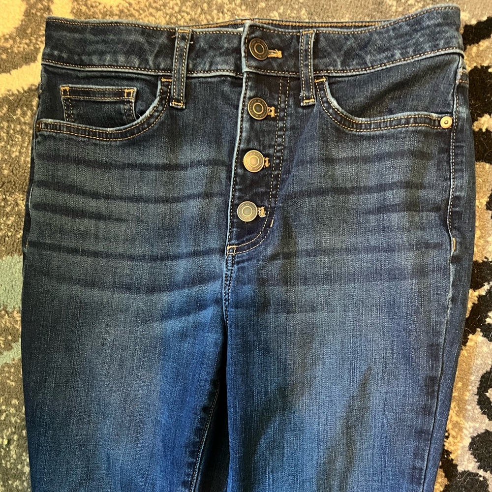 LC Lauren Conrad High Rise Dark Blue Jeans